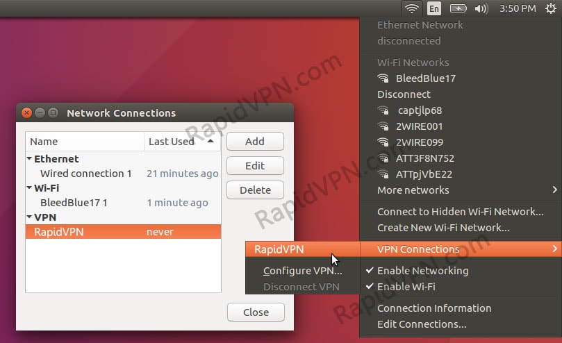OpenVPN connection on Ubuntu - Step 6